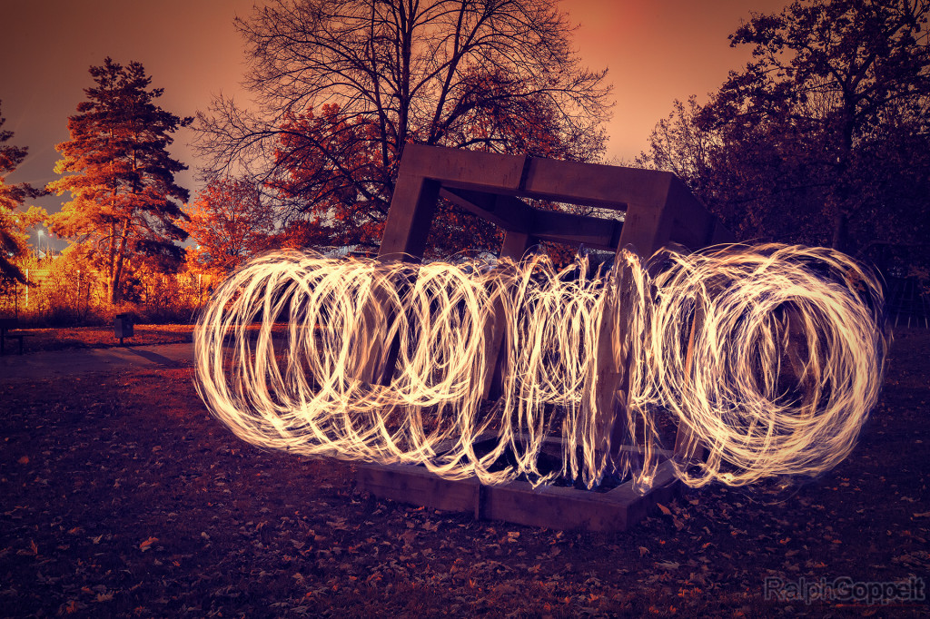 Lightpainting-Session in Nürnberg - Firecircle